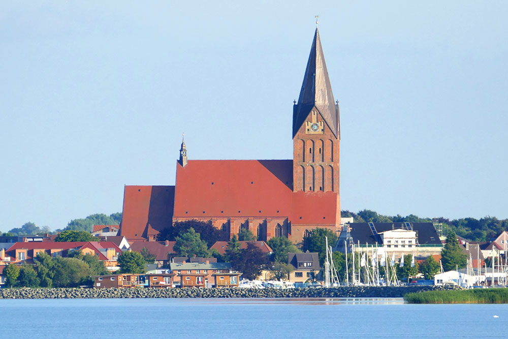 Stadt Barth mit der Sankt Marien-Kirche